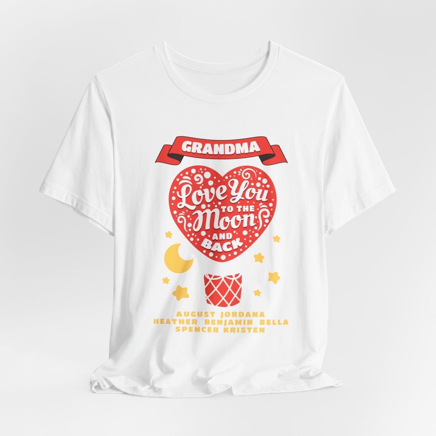Grandma 'Love You to the Moon and Back' T-Shirt – Heart Balloon Mother's Day Gift