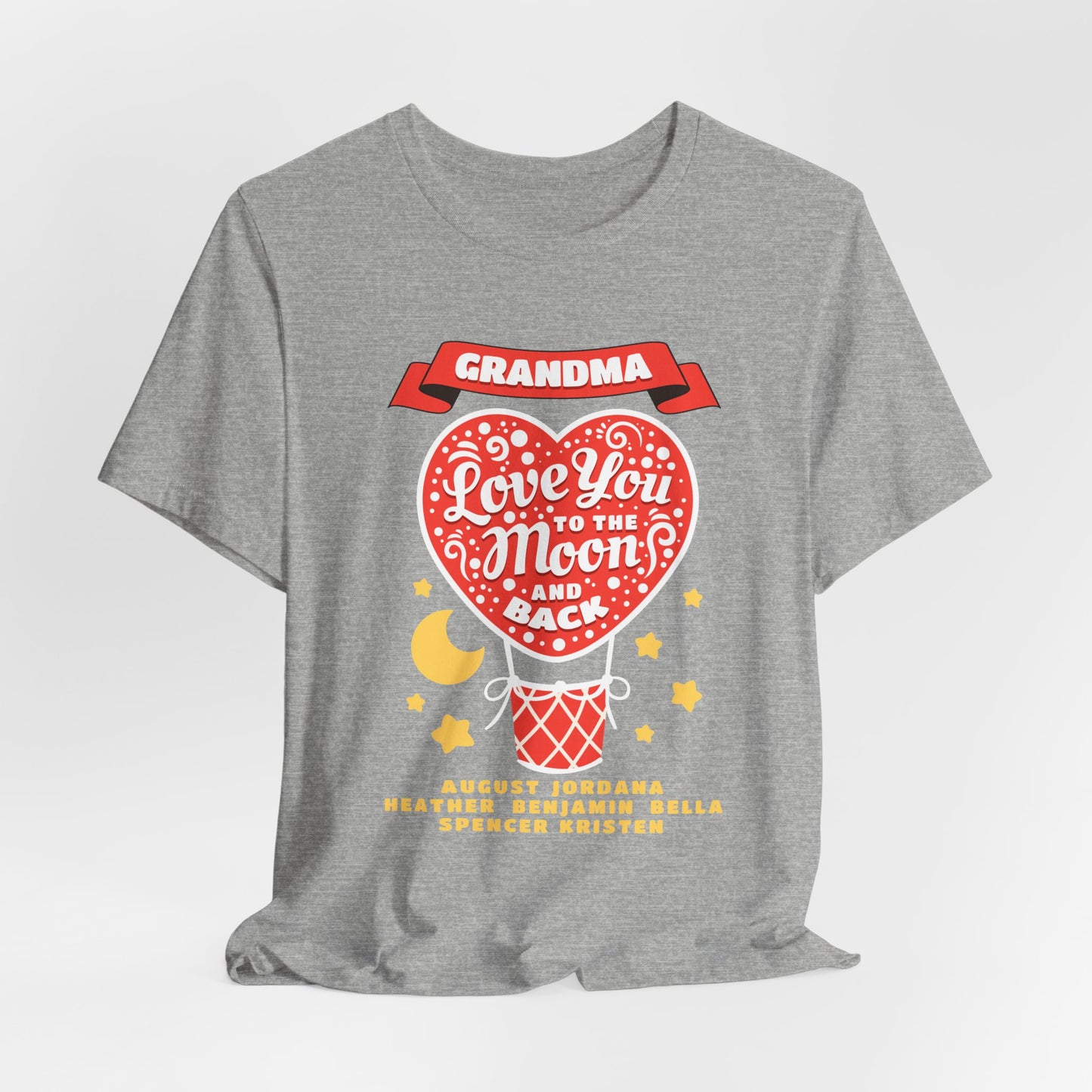 Grandma 'Love You to the Moon and Back' T-Shirt – Heart Balloon Mother's Day Gift
