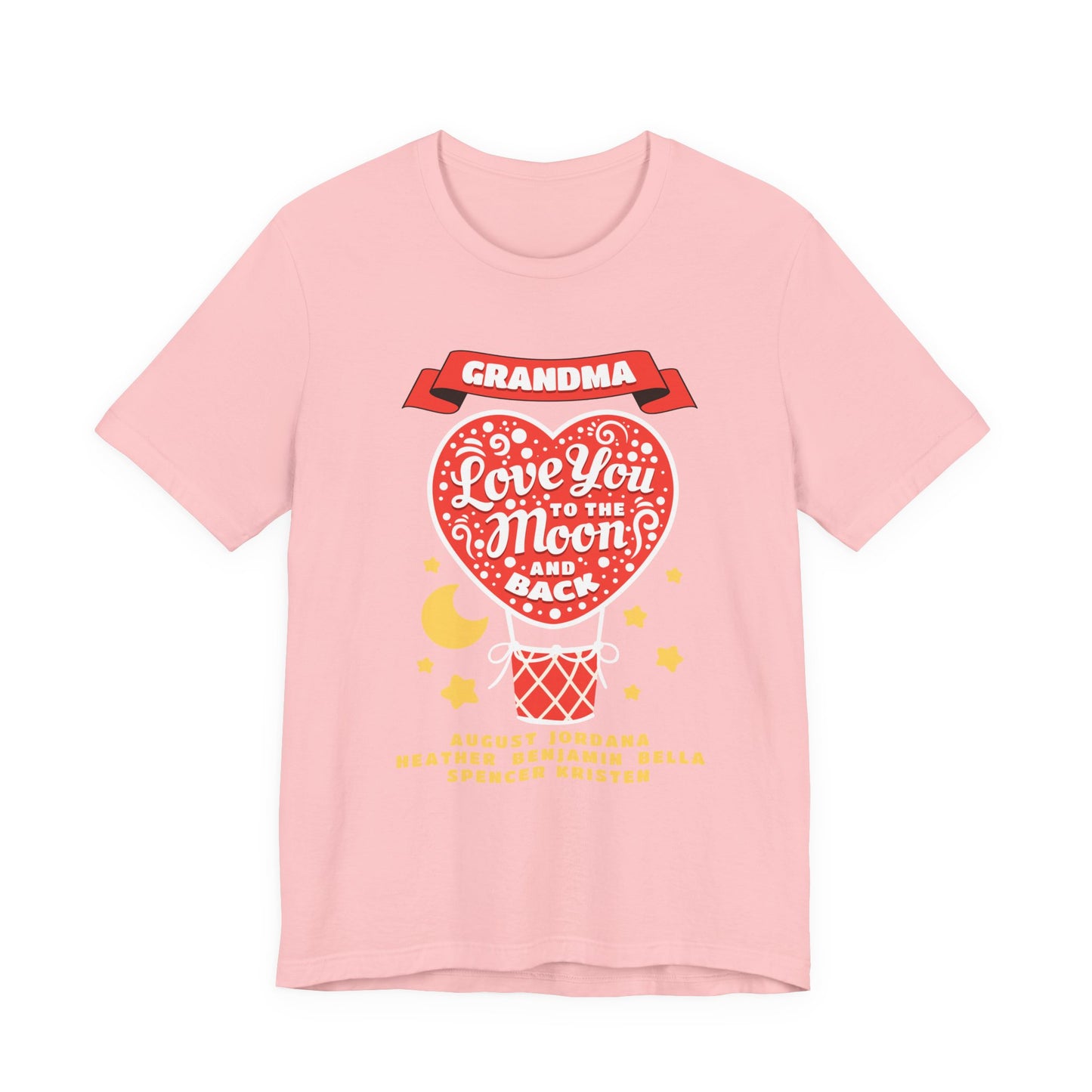 Grandma 'Love You to the Moon and Back' T-Shirt – Heart Balloon Mother's Day Gift