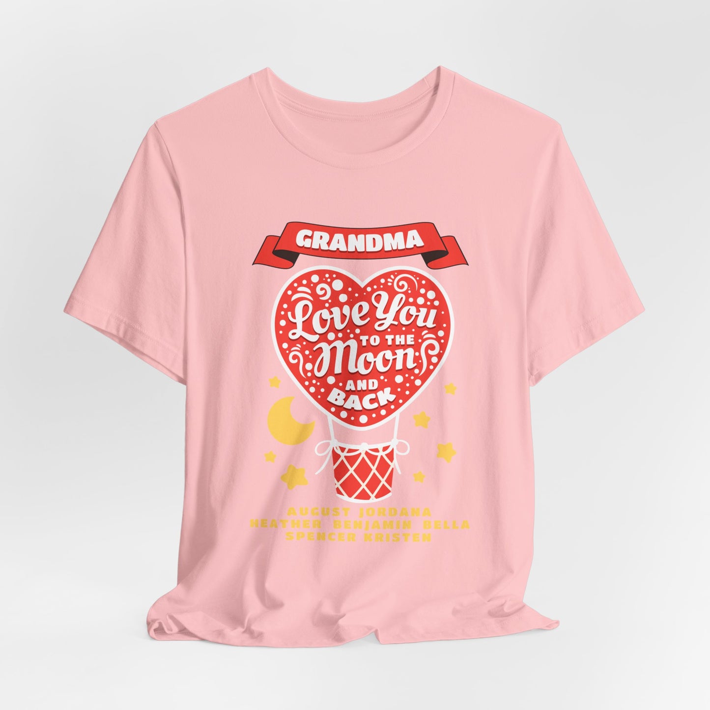 Grandma 'Love You to the Moon and Back' T-Shirt – Heart Balloon Mother's Day Gift