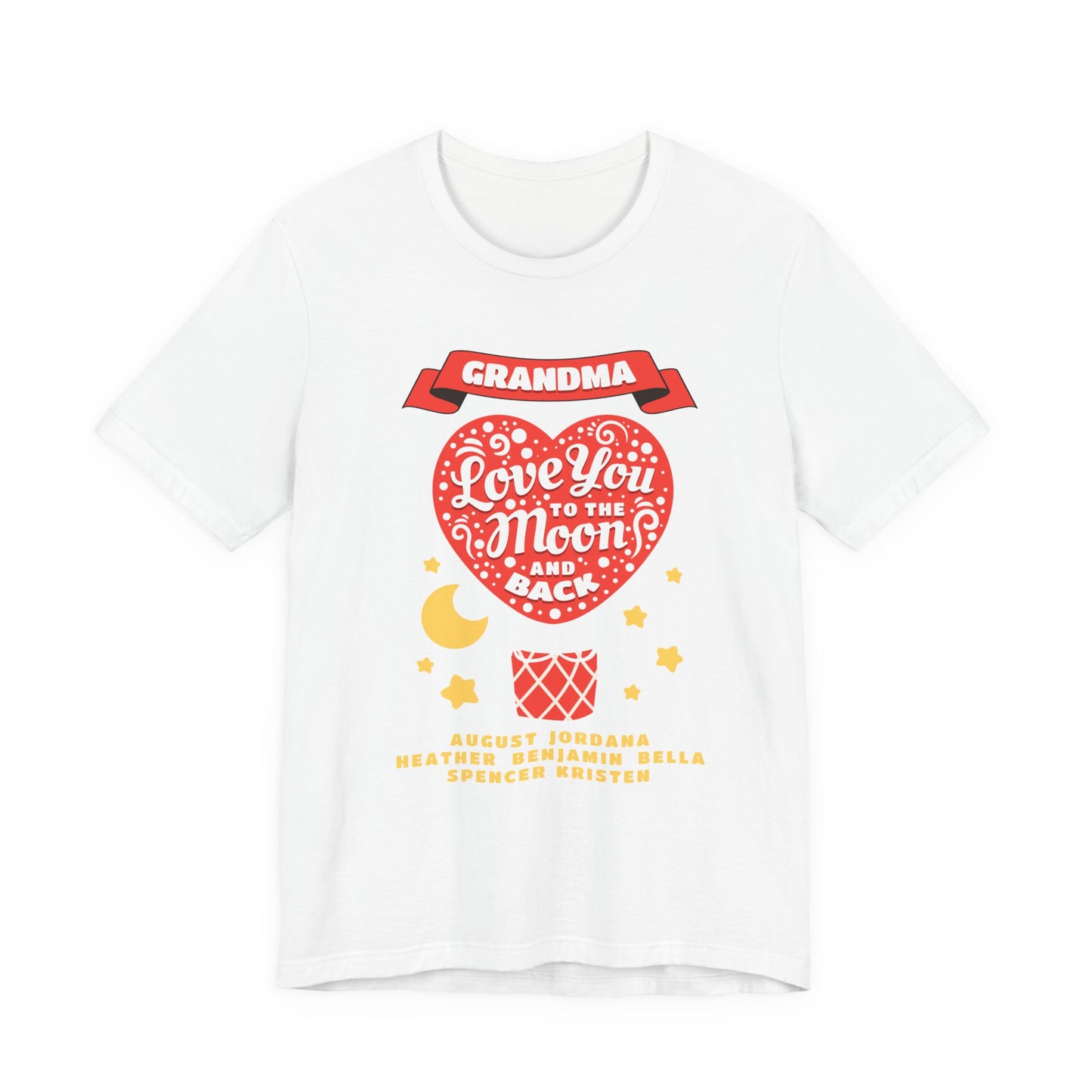 Grandma 'Love You to the Moon and Back' T-Shirt – Heart Balloon Mother's Day Gift