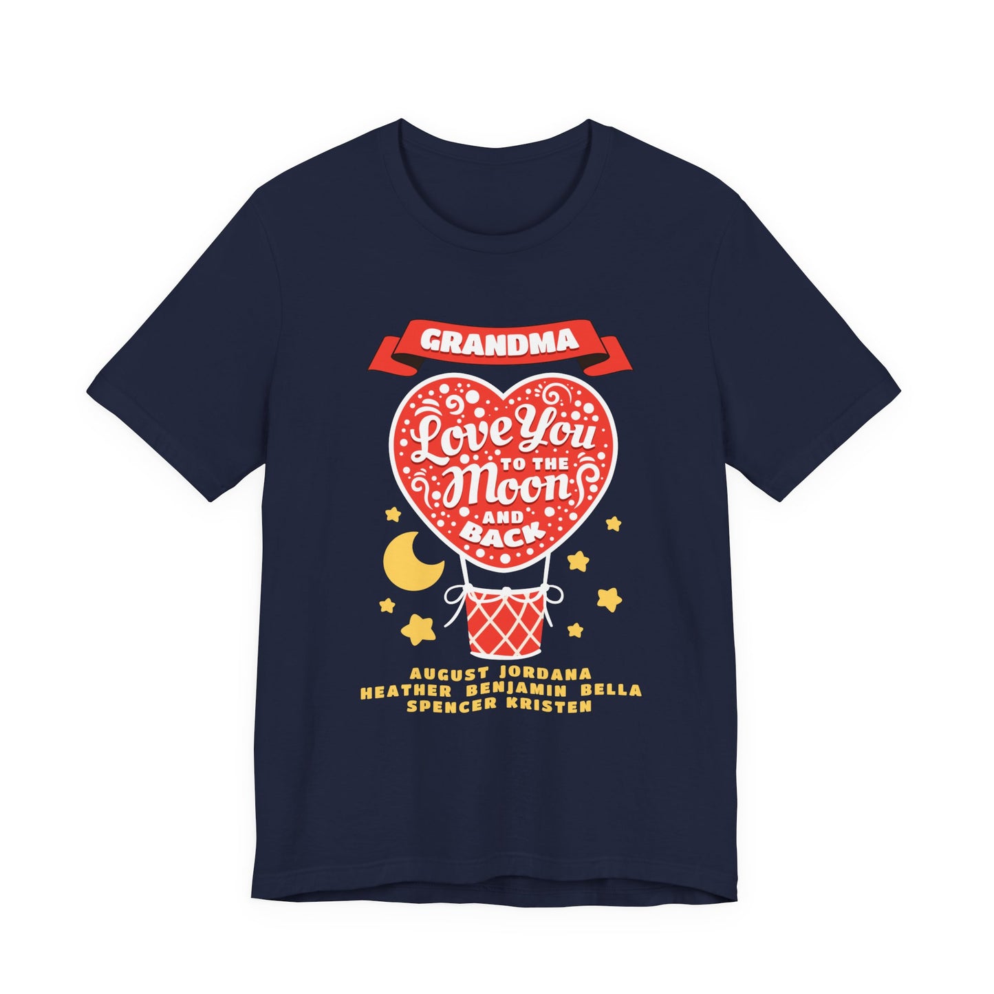 Grandma 'Love You to the Moon and Back' T-Shirt – Heart Balloon Mother's Day Gift