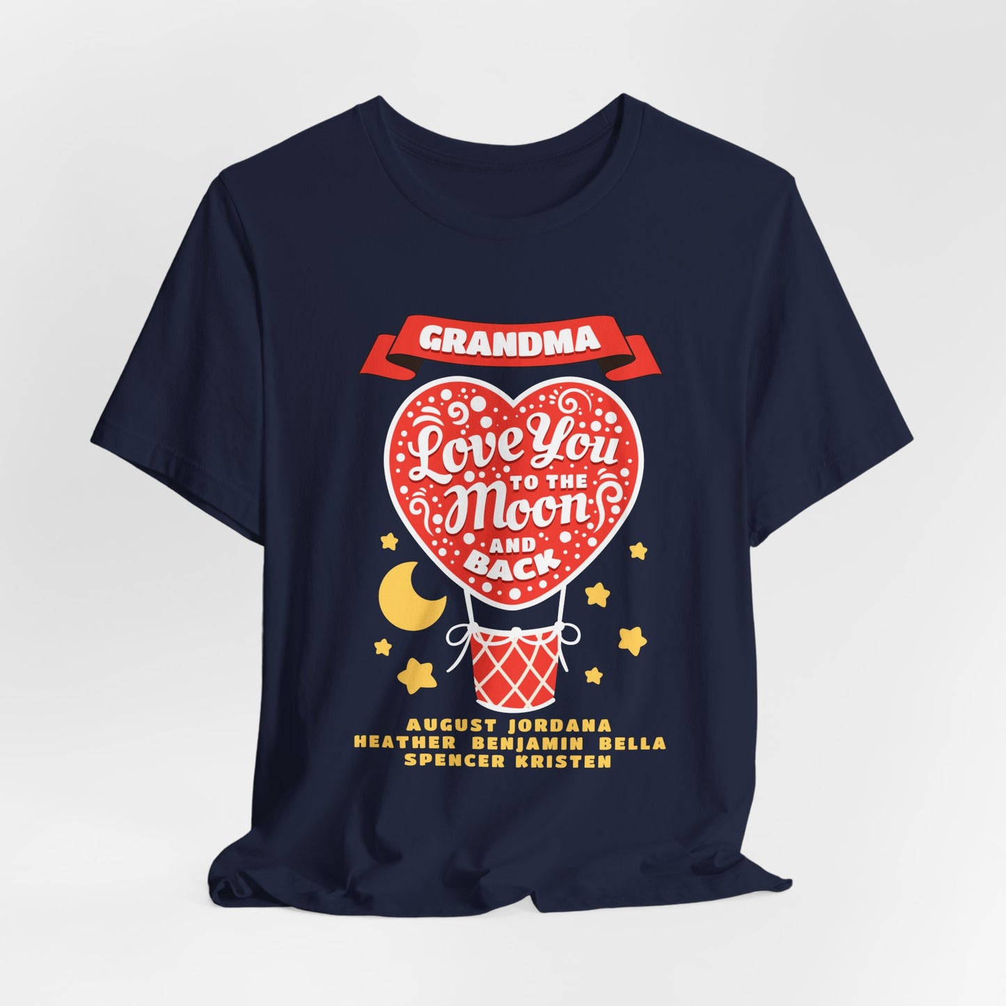 Grandma 'Love You to the Moon and Back' T-Shirt – Heart Balloon Mother's Day Gift