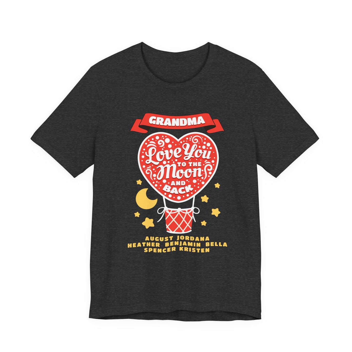 Grandma 'Love You to the Moon and Back' T-Shirt – Heart Balloon Mother's Day Gift