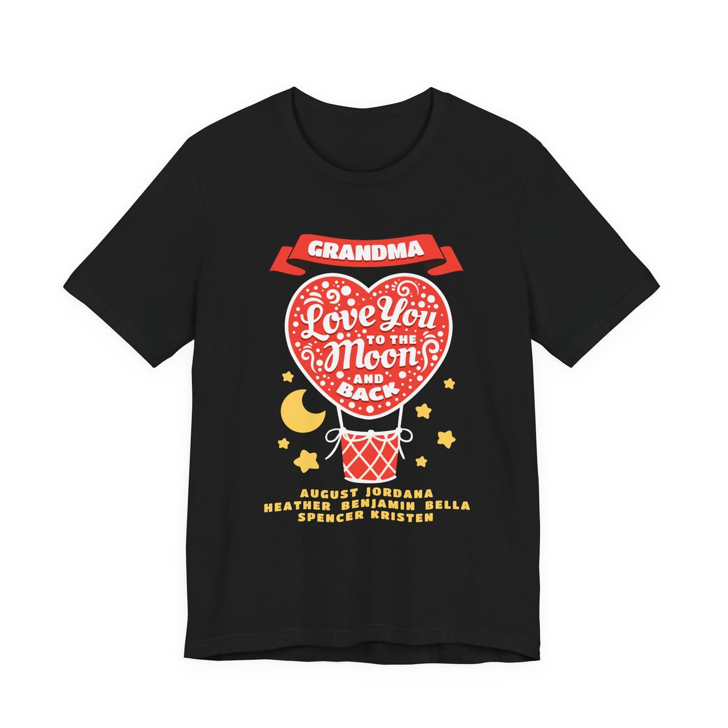 Grandma 'Love You to the Moon and Back' T-Shirt – Heart Balloon Mother's Day Gift