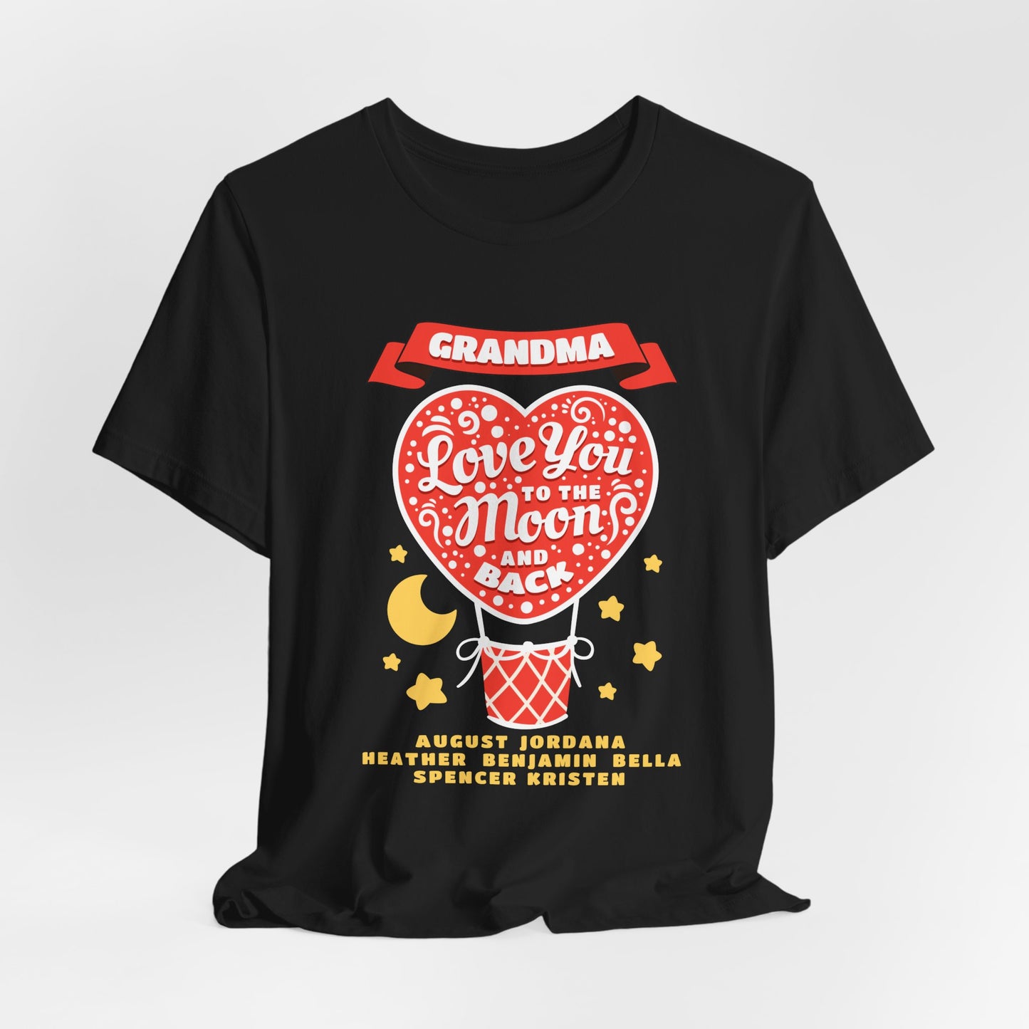 Grandma 'Love You to the Moon and Back' T-Shirt – Heart Balloon Mother's Day Gift