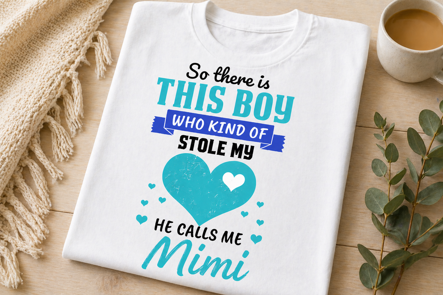 Personalized Grandma Shirt – Custom Nana Mimi Gigi Name T-Shirt Gift for Grandma