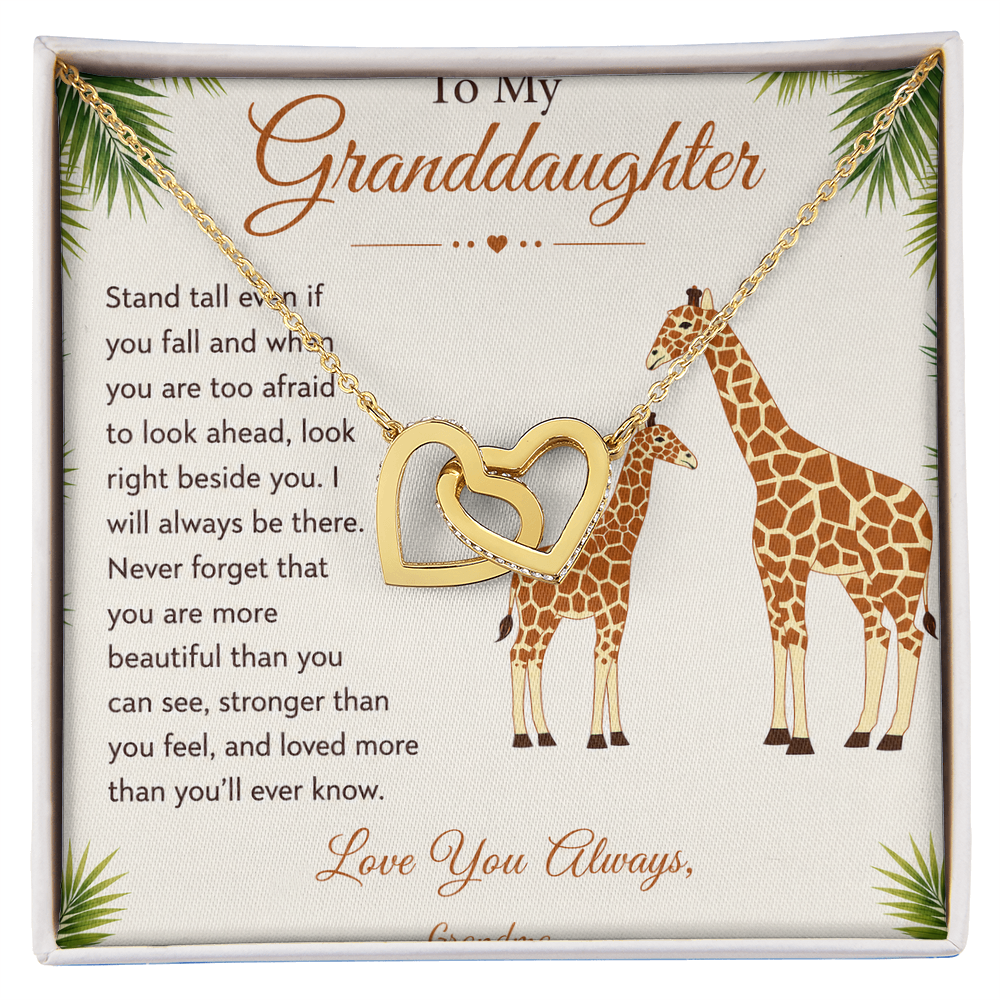 To My Granddaughter Necklace – Personalized Gift From Grandma, Nana, Mimi or Gigi