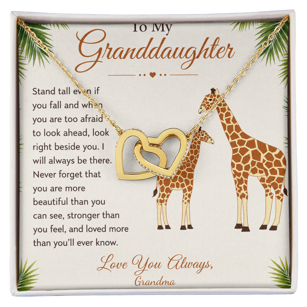 To My Granddaughter Necklace – Personalized Gift From Grandma, Nana, Mimi or Gigi