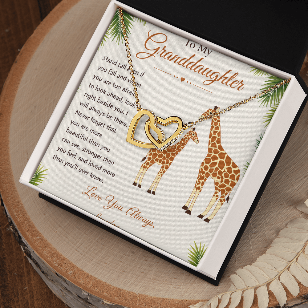 To My Granddaughter Necklace – Personalized Gift From Grandma, Nana, Mimi or Gigi