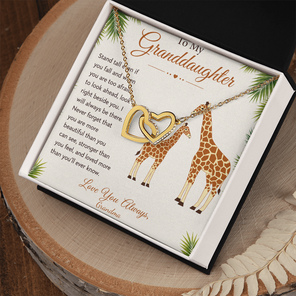 To My Granddaughter Necklace – Personalized Gift From Grandma, Nana, Mimi or Gigi