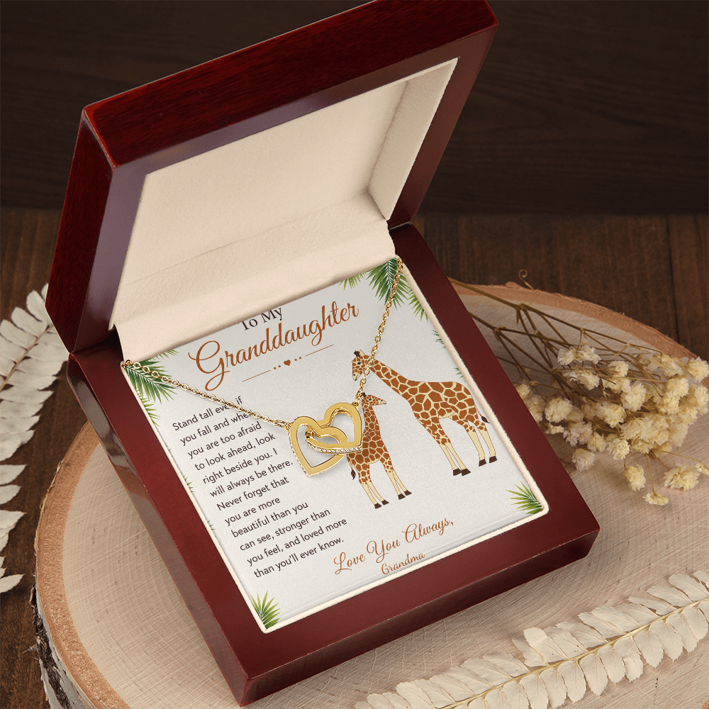 To My Granddaughter Necklace – Personalized Gift From Grandma, Nana, Mimi or Gigi